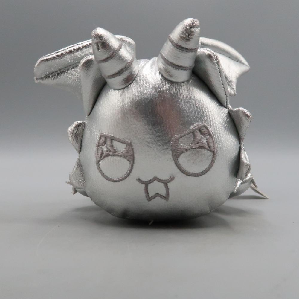 Aphmau 6" MeeMeow Gemstone & Dragons Cat Silver Metallic Plush 2025 Stuffed‎ Toy